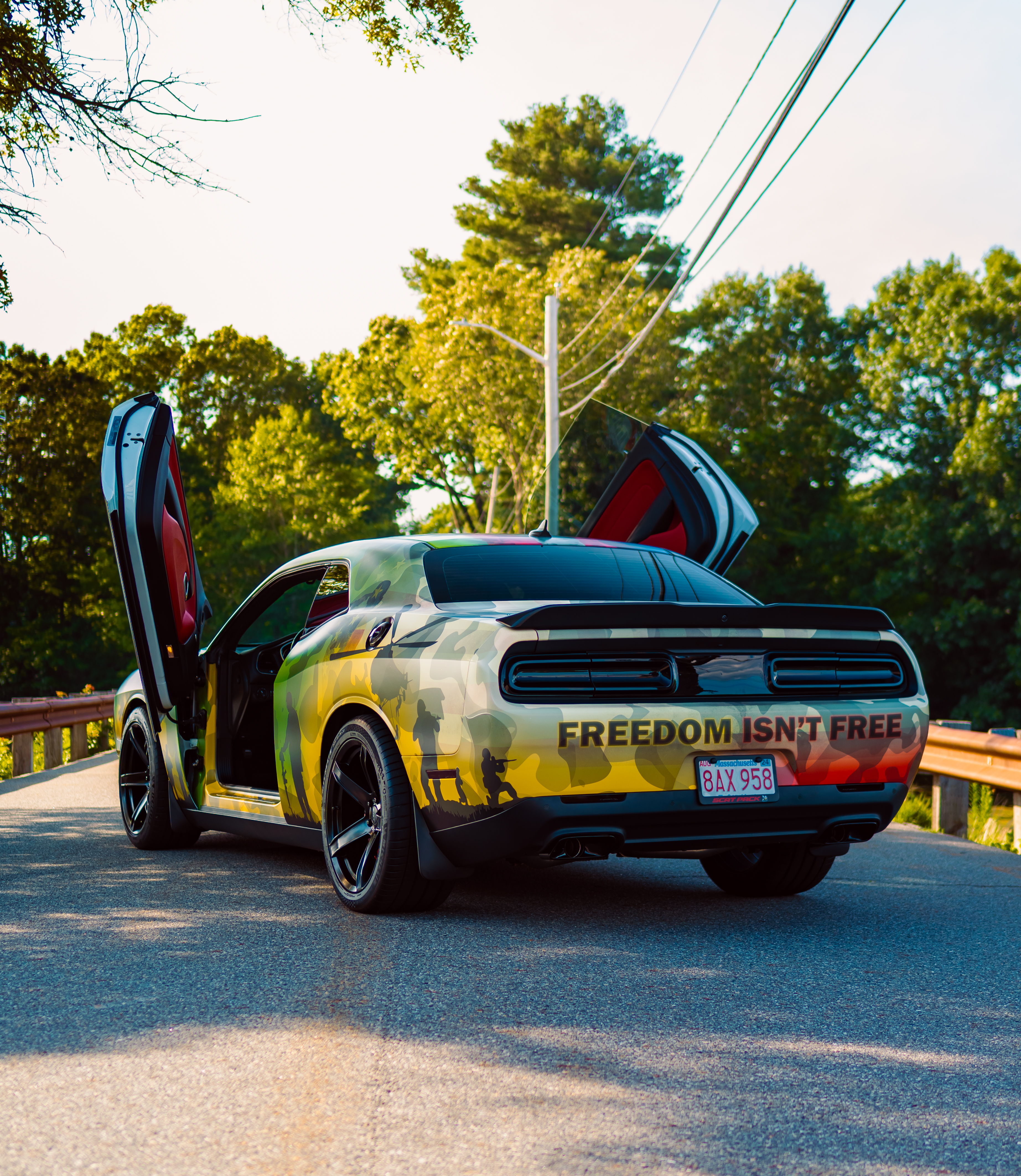 Porsche GT3 RS corner exit with aero setup